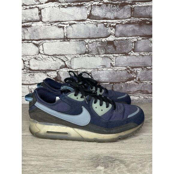 Nike Air Terrascape 90 Midnight Navy Aqua Athletic Shoes Sneakers Men 12M US/46